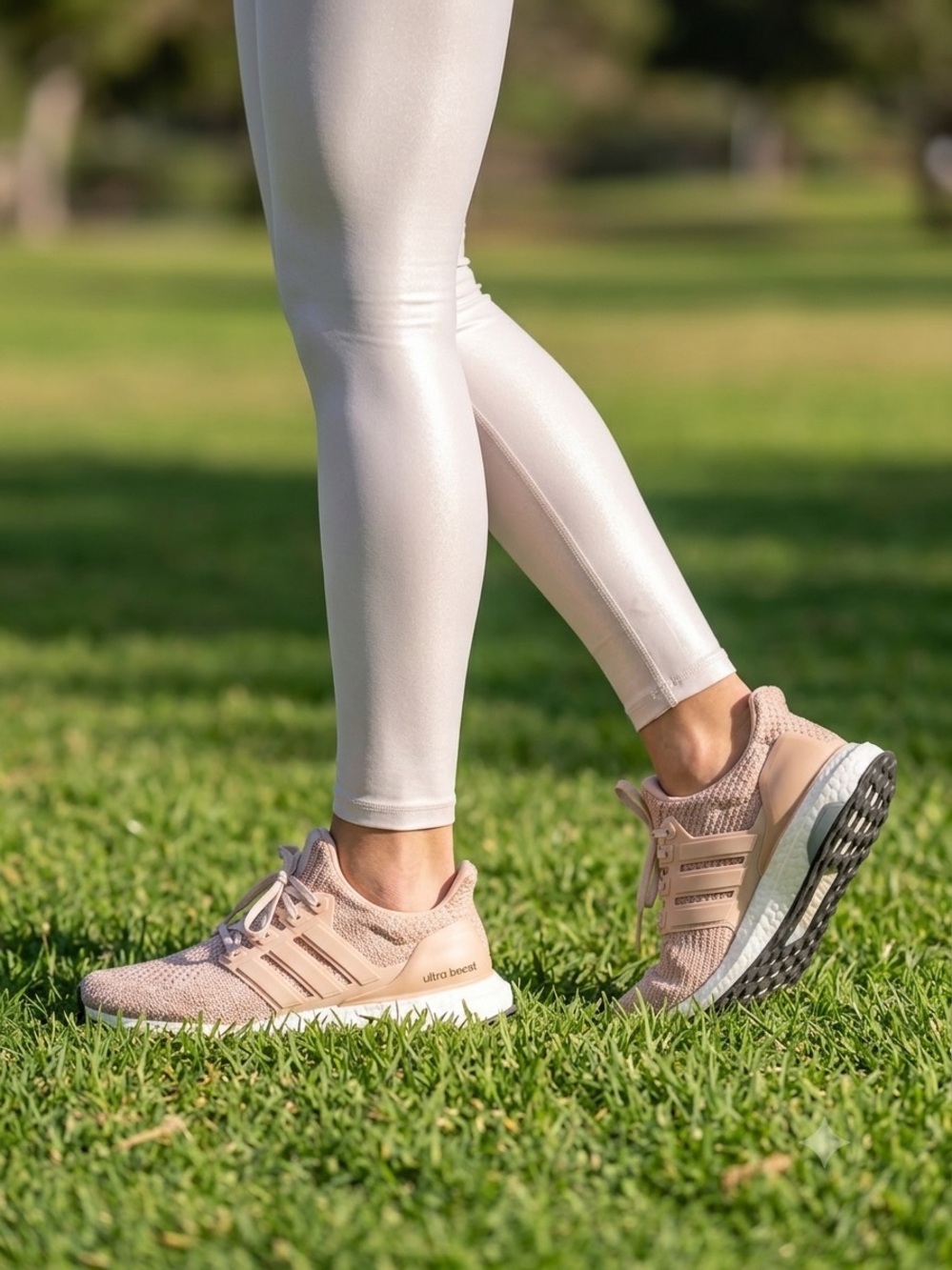 adidas Women’s Peach Knit Lace-Up Sneakers